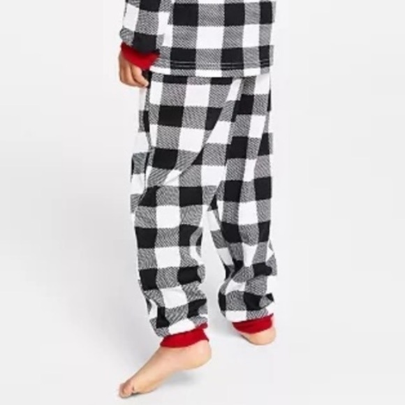FAMILY PAJAMAS Kid'sLightweight Thermal Waffle Buffalo Check PJ 1pc bottom 2T-3T - Picture 4 of 6